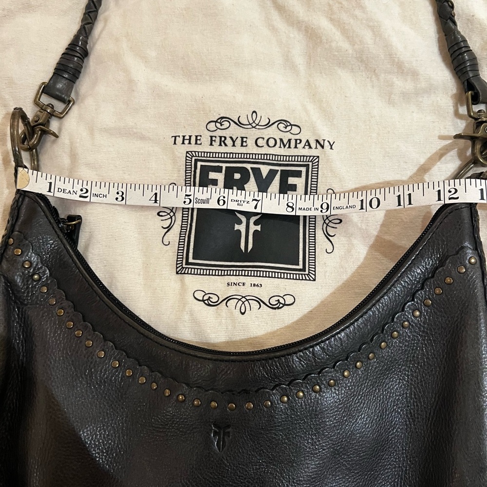 Black Leather Fringe Hobo Bag - Picture 10 of 16